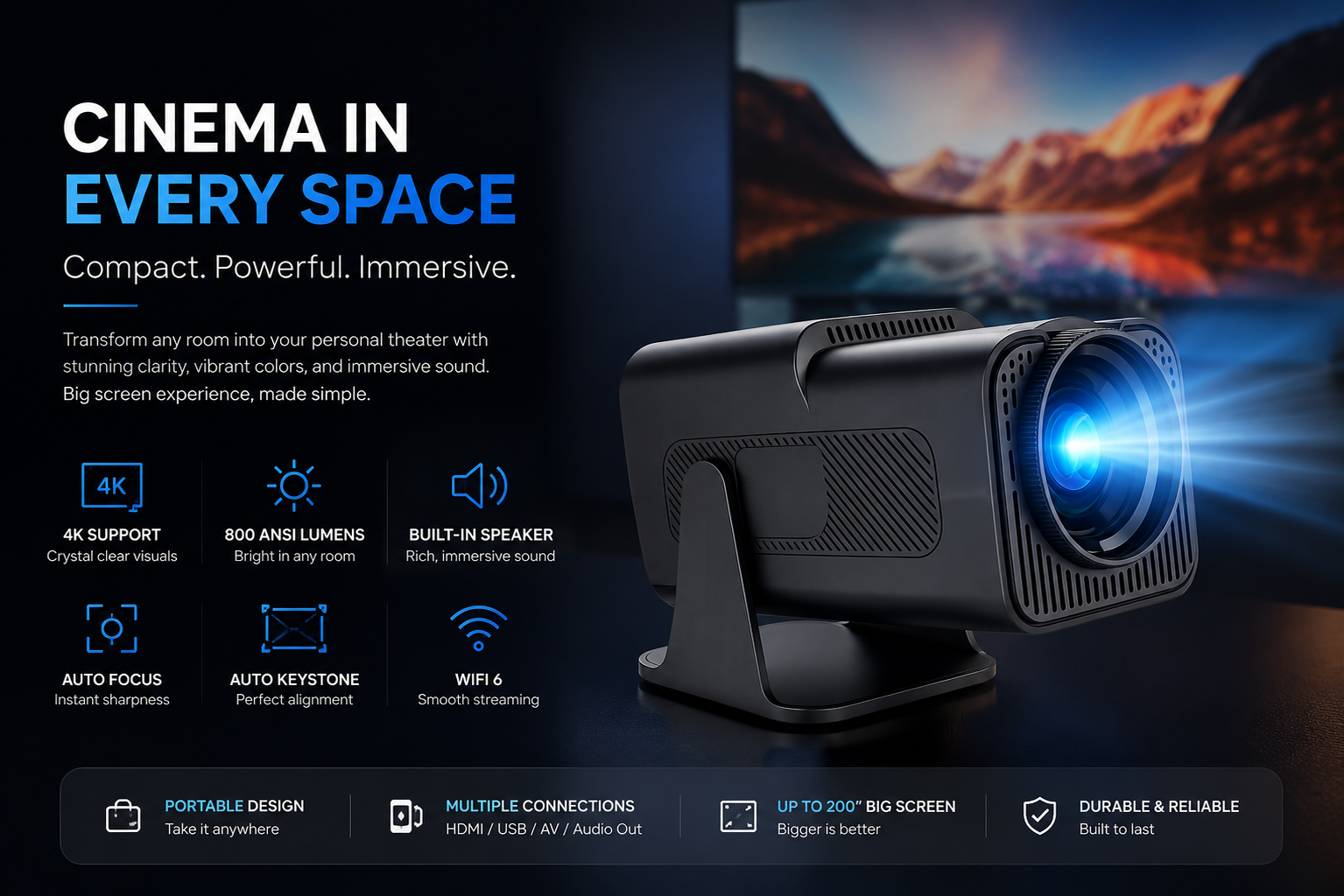 XOME Nova Smart Projector