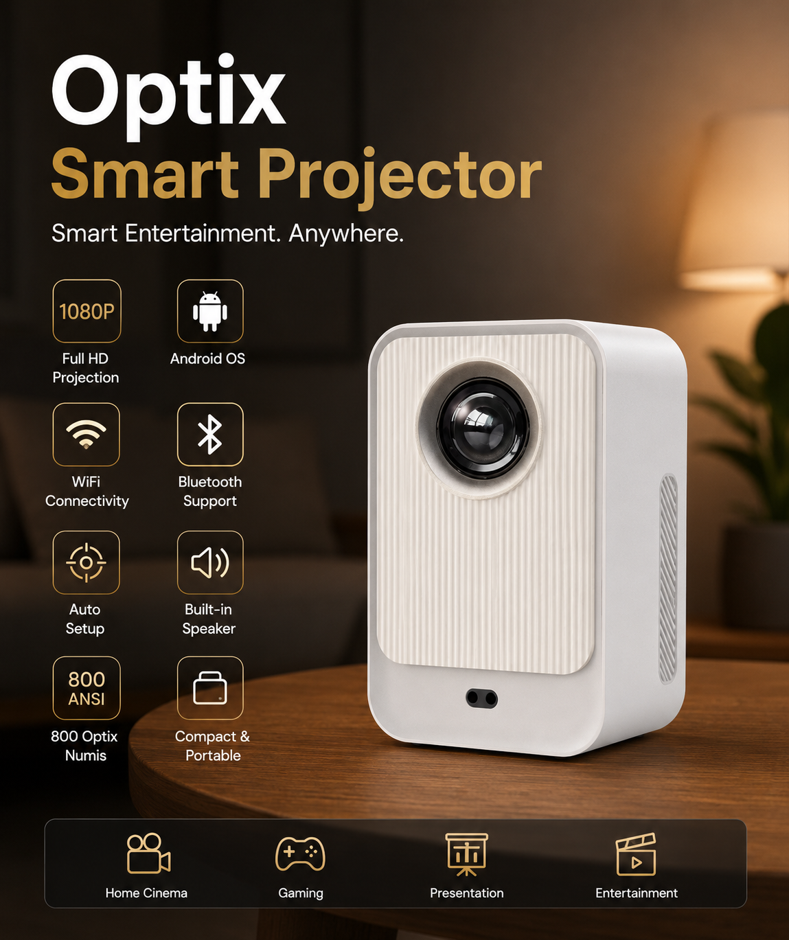XOME Optix Smart Projector
