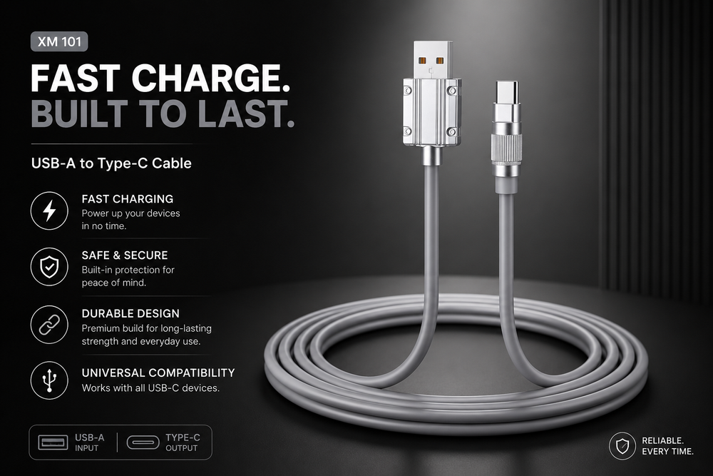 XOME Turbo-3 Type-C Fast Charging Cable