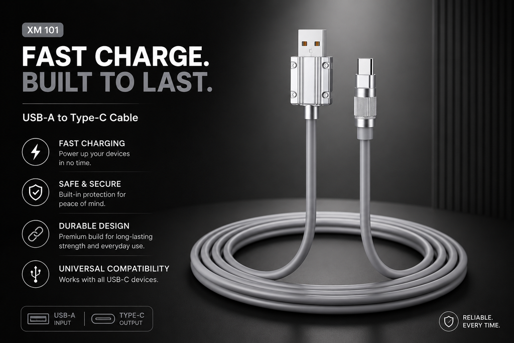 XOME Turbo-3 Type-C Fast Charging Cable