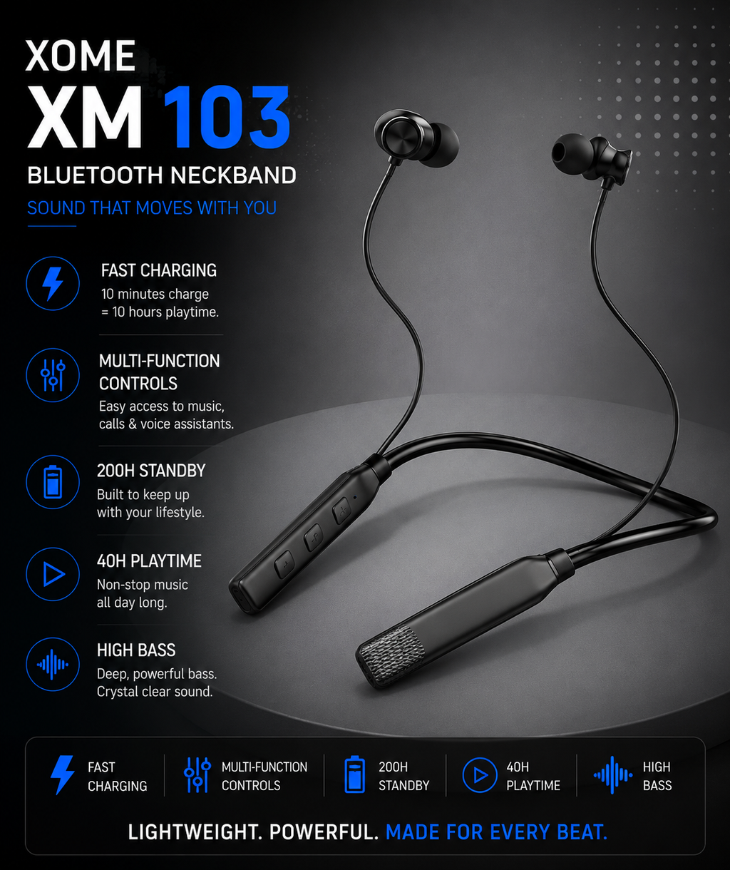 XOME XM 103 Wireless Bluetooth Neckband