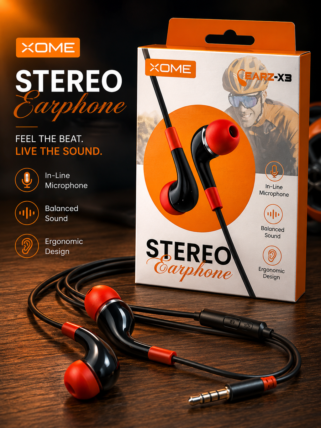 XOME EARZ X3 Wired Earphones