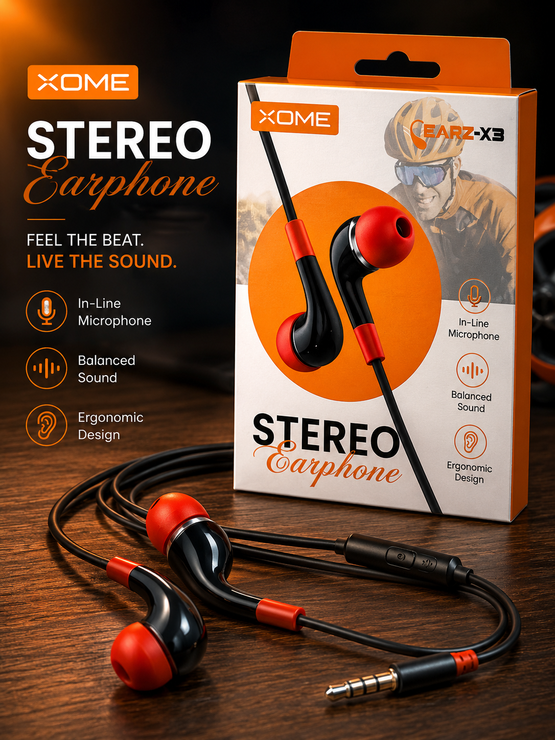 XOME EARZ X3 Wired Earphones