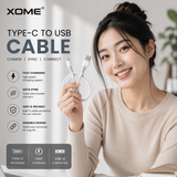 XOME Turbo-Silicone Type-C Fast Charging Cable