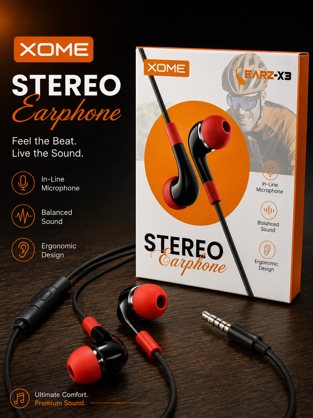 XOME EARZ X3 Wired Earphones